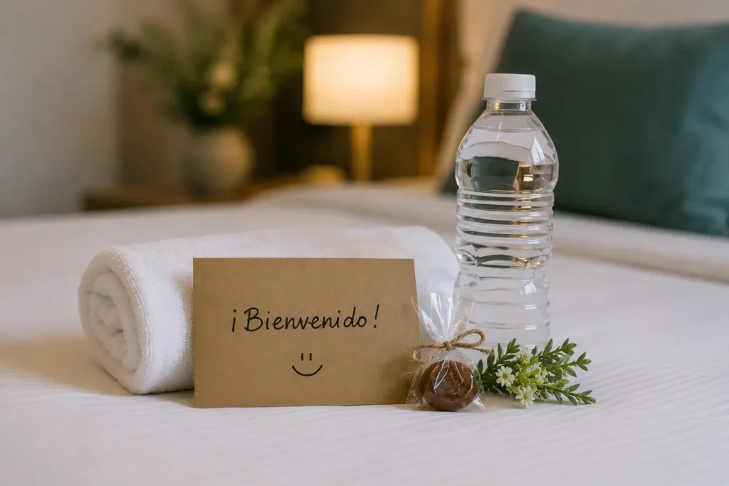 Detalles como una bienvenida cuidada, una atención personalizada o servicios adicionales ayudan a crear una experiencia memorable y fortalecen la confianza del huésped.
