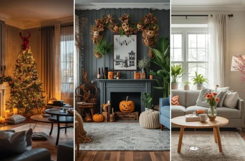 Decoración estacional en el hogar: Navidad, otoño y primavera en un mismo espacio