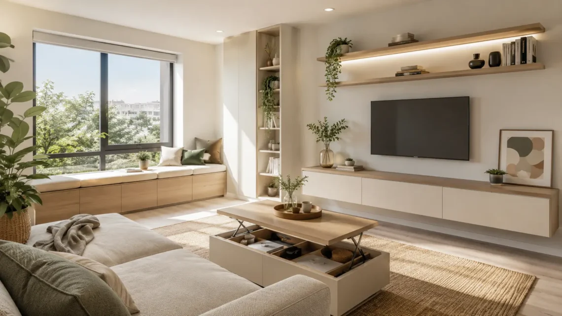 Descubre soluciones de almacenamiento inteligentes para aprovechar cada rincón, mantener el orden y hacer que tu vivienda parezca más amplia y funcional.
