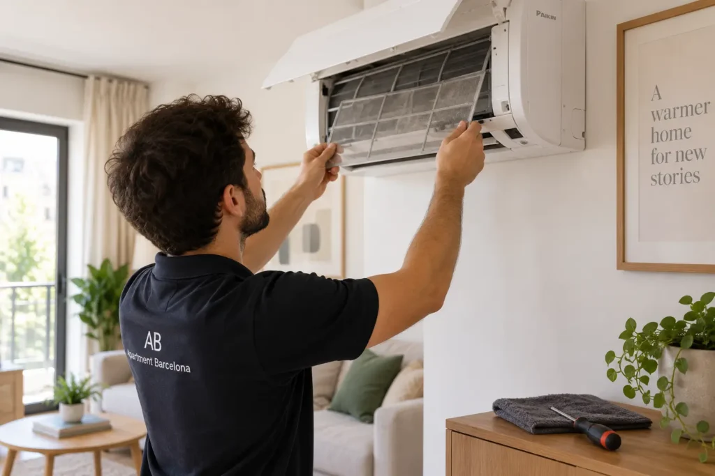 Revisa el aire acondicionado después del verano, limpia los filtros y comprueba su funcionamiento para mejorar su eficiencia y prevenir averías.