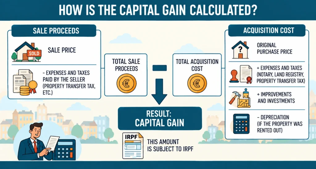 Calculate your capital gain