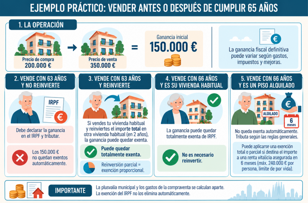 ejemplos prácticos al vender