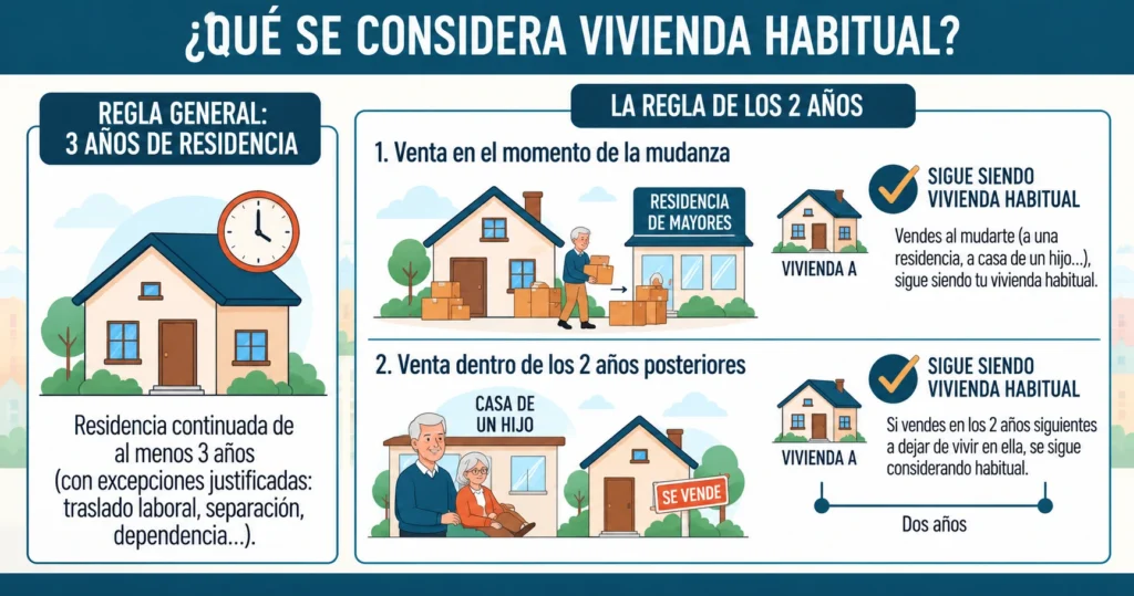 qué se considera vivienda habitual para un individuo